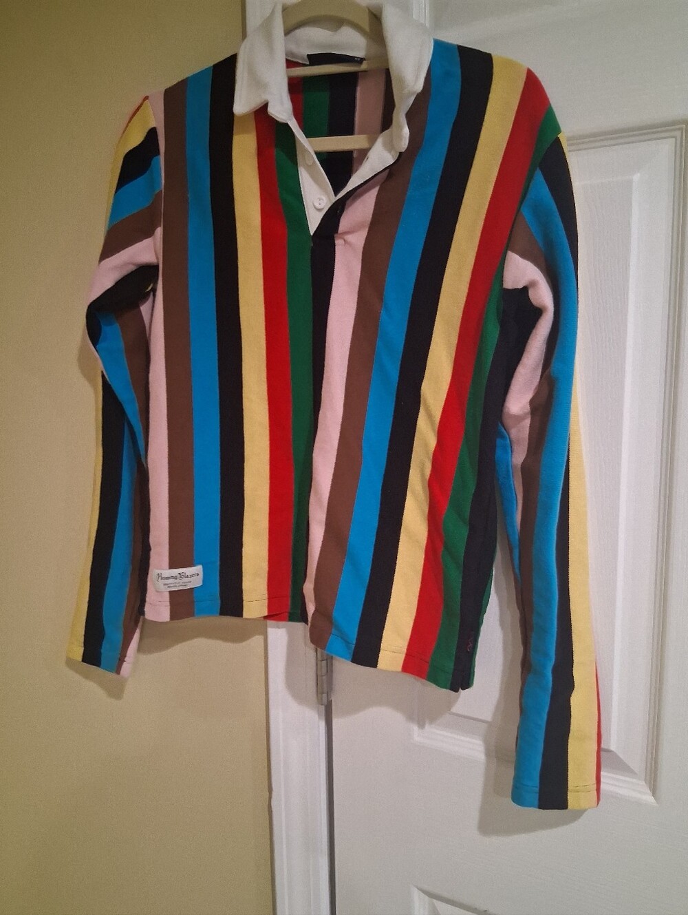 Rowing Blazers Multicolor Striped Long-Sleeve Kids Polo Shirt
